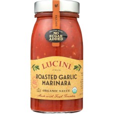 LUCINI: Roasted Garlic Marinara Pasta Sauce, 25.5 oz