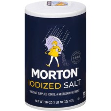 MORTONS: Iodized Salt, 26 oz