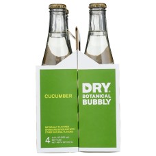 DRY SODA: Cucmbr Dry Sprkl Bttl 4Pk, 48 fo
