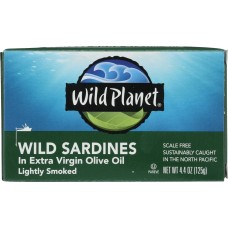 WILD PLANET: Wild Sardines In Extra Virgin Olive Oil, 4.4 oz