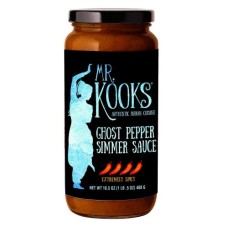 MR KOOKS: Ghost Pepper Simmer Sauce, 16.5 oz