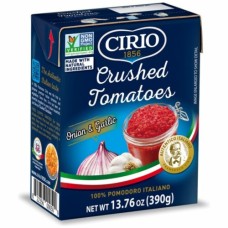 CIRIO: Crushed Tomatoes With Onion And Garlic, 13.76 oz