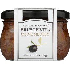 CUCINA & AMORE: Bruschetta Black Olive, 7.9 oz