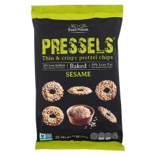 PRESSELS: Baked Sesame Thin & Crispy Pretzel Chips, 7.1 oz