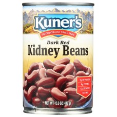 KUNERS: Dark Red Kidney Beans, 15.5 oz