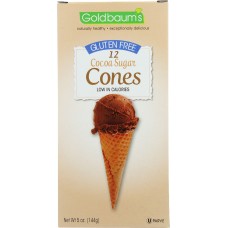 GOLDBAUMS: Cocoa Sugar Ice Cream Cones, 5 oz