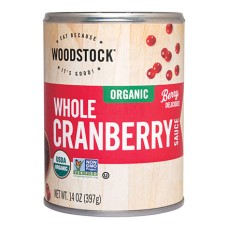 WOODSTOCK: Organic Whole Cranberry Sauce, 14 oz