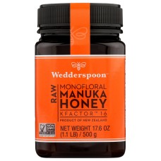 WEDDERSPOON: Raw Monofloral Manuka Honey, 17.6 oz