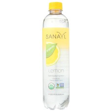 SANAVI: Lemon Sparkling Spring Water, 17 fo