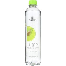SANAVI: Lime Sparkling Spring Water, 17 fo