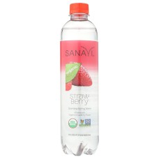 SANAVI: Strawberry Sparkling Spring Water, 17 fo