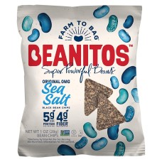 BEANITOS: Original Sea Salt Black Bean Chips, 1 oz