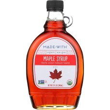 MADE WITH: Syrup Maple Grd A Dark Org, 12 fo