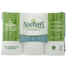 NOOTREES: Pure Virgin Bamboo Pulp Toilet Tissue 12 Rolls, 1 ea