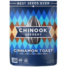 CHINOOK SEEDERY: Cinnamon Toast Sunflower Seeds, 4 oz