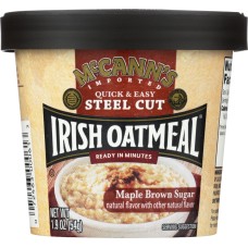 MCCANNS IRISH OATMEAL: Oatmeal Inst Cup Mpl Sugr, 1.9 oz