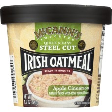 MCCANNS IRISH OATMEAL: Oatmeal Inst Cup Appl Cin, 1.9 oz