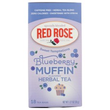 RED ROSE: Blueberry Muffin Herbal Tea, 18 bg