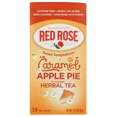 RED ROSE: Caramel Apple Pie Herbal Tea, 18 bg