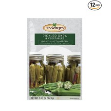 MRS WAGES: Pickled Okra and Vegetables Quick Process Mix, 3.36 oz