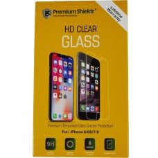 PREMIUM SHIELDZ: HD Clear Glass Screen Protector for iPhone 6/6S/7/8, 1 ea