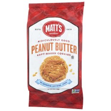MATTS COOKIES: Peanut Butter Soft Baked Cookies, 14 oz