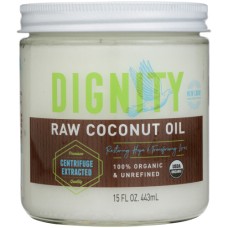 DIGNITY COCONUTS: Raw Coconut Oil, 15 oz