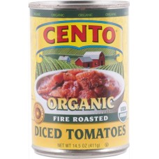 CENTO: Organic Fire Roasted Diced Tomatoes, 14.5 oz