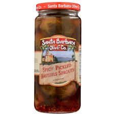 SANTA BARBARA OLIVE CO: Spicy Pickled Brussels Sprouts, 16 oz