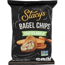 STACYS PITA CHIP: Toasted Garlic Bagel Chips, 7 oz