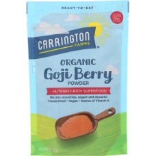 CARRINGTON FARMS: Organic Goji Berry Powder, 8 oz