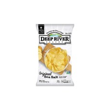 DEEP RIVER: Original Sea Salt Kettle Cooked Potato Chips, 8 oz