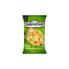 DEEP RIVER: Zesty Jalapeno Kettle Cooked Potato Chips, 8 oz