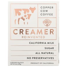 COPPER COW COFFEE: Creamer, 8 pk