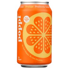 POPPI: Orange Prebiotic Soda, 12 fo