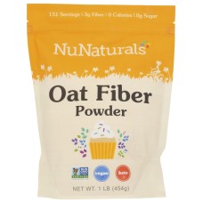 NUNATURALS INC: Oat Fiber Powder, 1lb