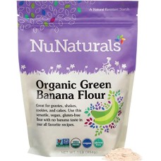 NUNATURALS INC: Organic Green Banana Flour, 1 lb