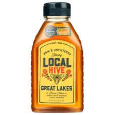 LOCAL HIVE: Raw & Unfiltered Great Lakes Honey, 16 oz