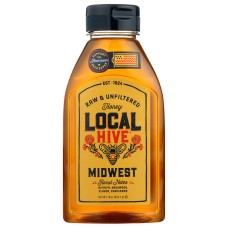 LOCAL HIVE: Raw & Unfiltered Midwest Honey, 16 oz
