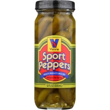 VIENNA BEEF: Sport Peppers, 12 fo