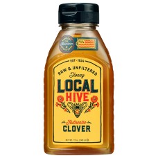 LOCAL HIVE: Raw & Unfiltered Honey Clover, 12 oz