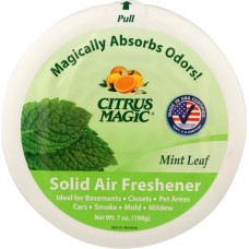 CITRUS MAGIC: Solid Air Freshener Mint Leaf, 7 oz