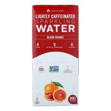 LIMITLESS: Blood Orange Sparkling Water 8 Pk, 96 fo