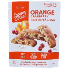 COOPER STREET: Orange Cranberry Twice Baked Cookies, 5 oz