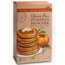 STICKY FINGERS BAKERIES: Gluten Free Pumpkin Pancake Mix, 18.5 oz