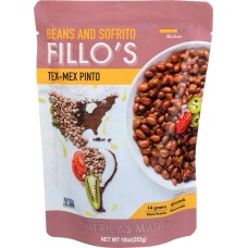 FILLOS: Beans Pinto Tex Mex, 10 oz