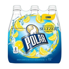 POLAR SELTZER: Seltzer Lemon 6Pk, 101.4 oz