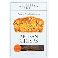 RUSTIC BAKERY: Crisps Apricot Pistachio, 5 oz