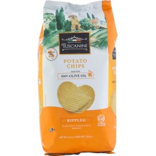 TUSCANINI: Rippled Olive Oil Potato Chips, 4.6 oz