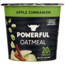 POWERFUL: Apple Cinnamon Oatmeal, 2.3 oz